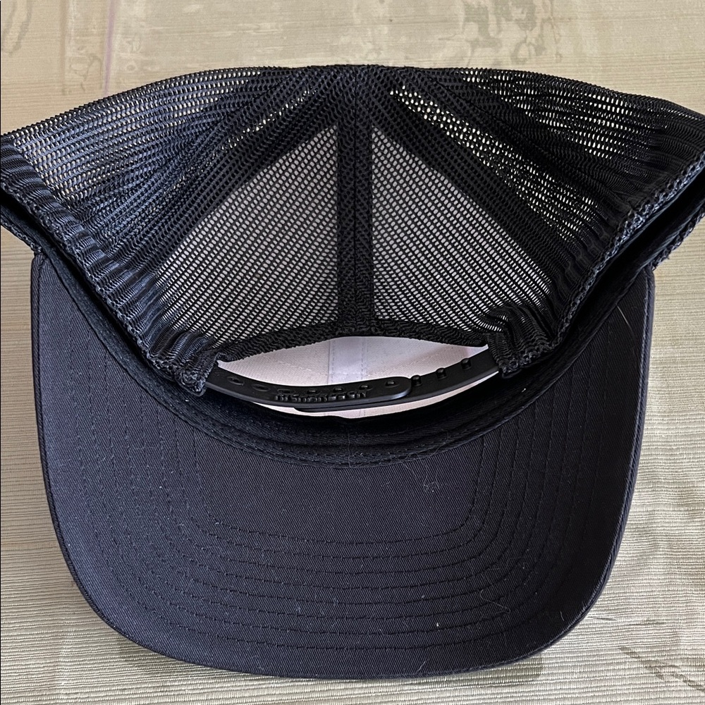 Fatty Smoked Meat Sticks Black and White Trucker Hat - Picture 2 of 5